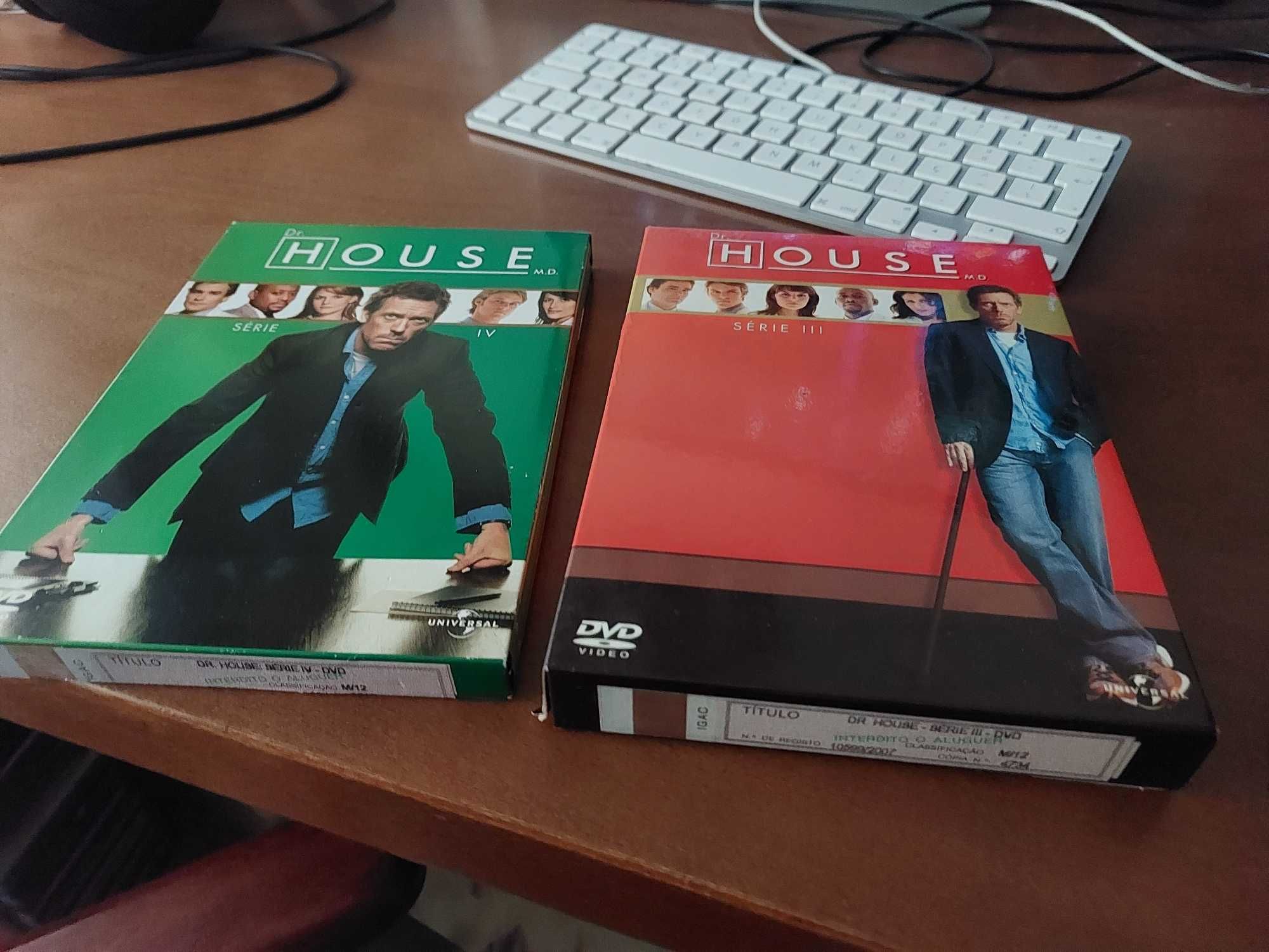 Dr House em DVD originais temporadas 3 e 4 (portes de envio incluídos)