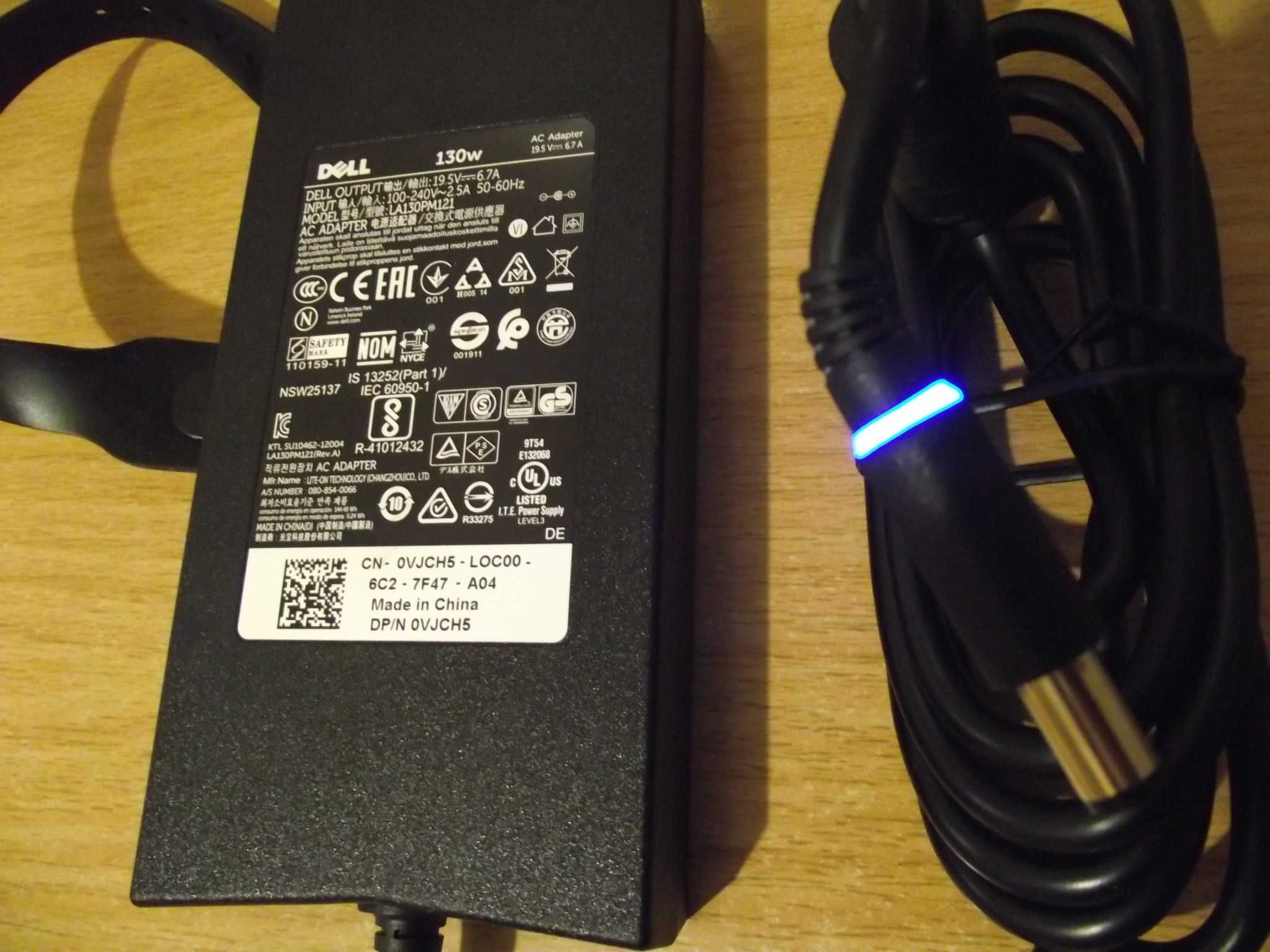 Блок питания, зарядное устройство Dell 130W 19,5В, 6,7А, Оригинал