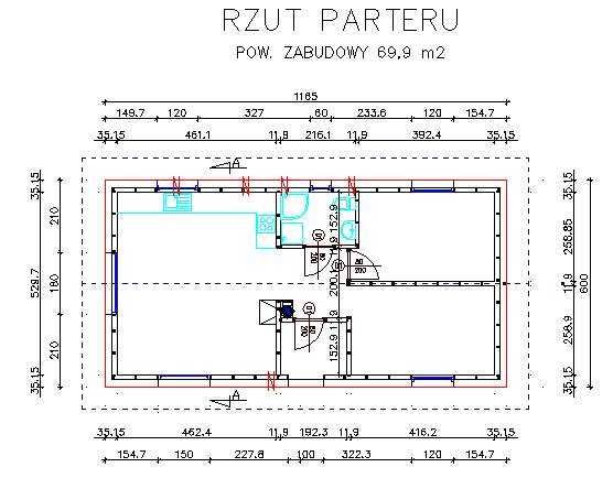 Sprzedam nowy budynek mieszkalny 70 m2 zabudowy