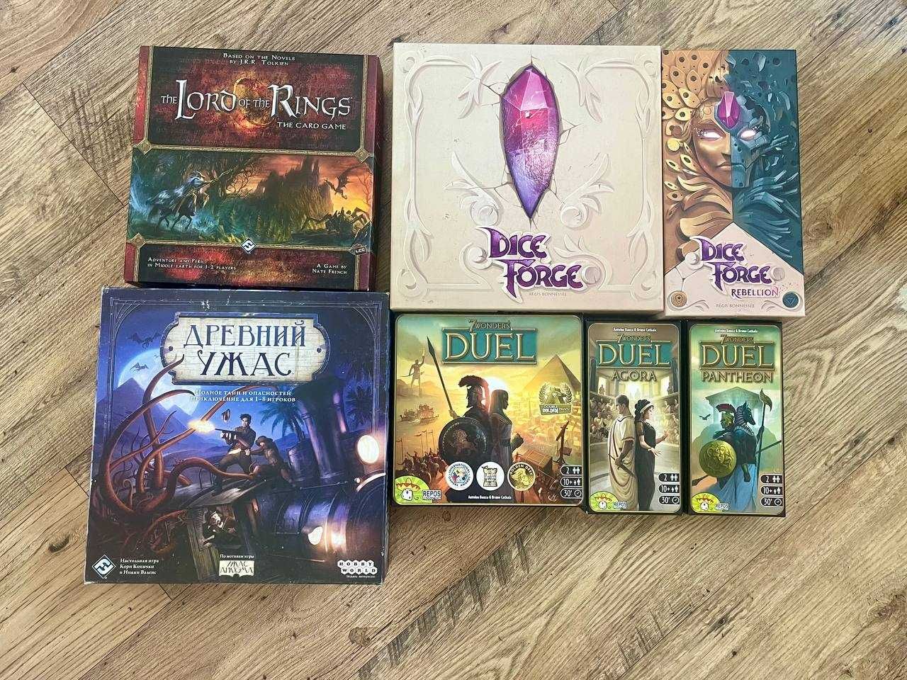 Настільні ігри настольные игры Lord of the rings 7 wonders dice forge