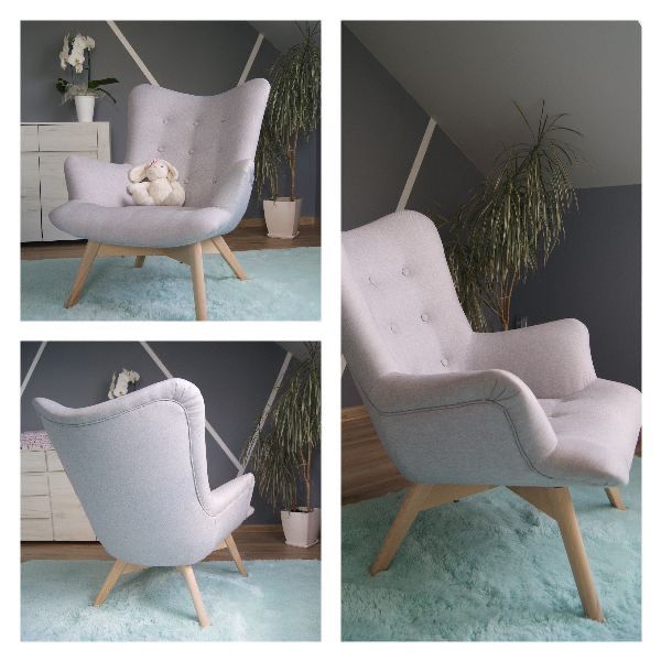 Fotel Skandynawski (uszak + podnozek