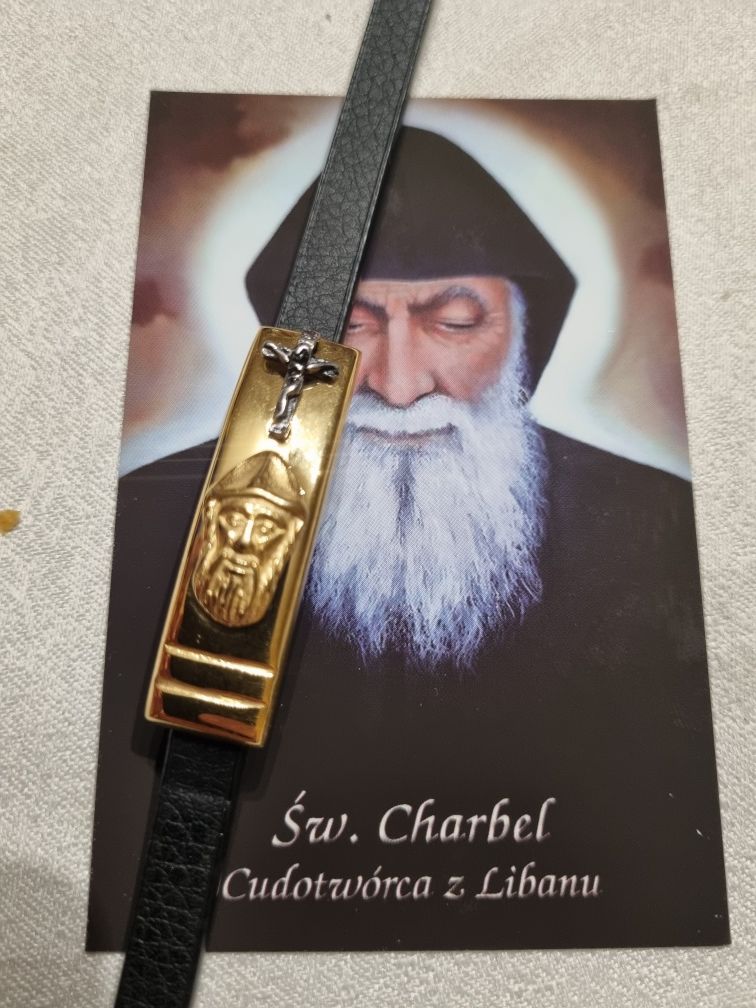 bransoletka św.Charbel z Libanu+obrazek