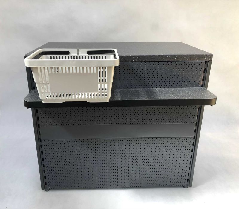 Lada sprzedażowa sklepowa impulsowa stoisko kasowe kasa biurko