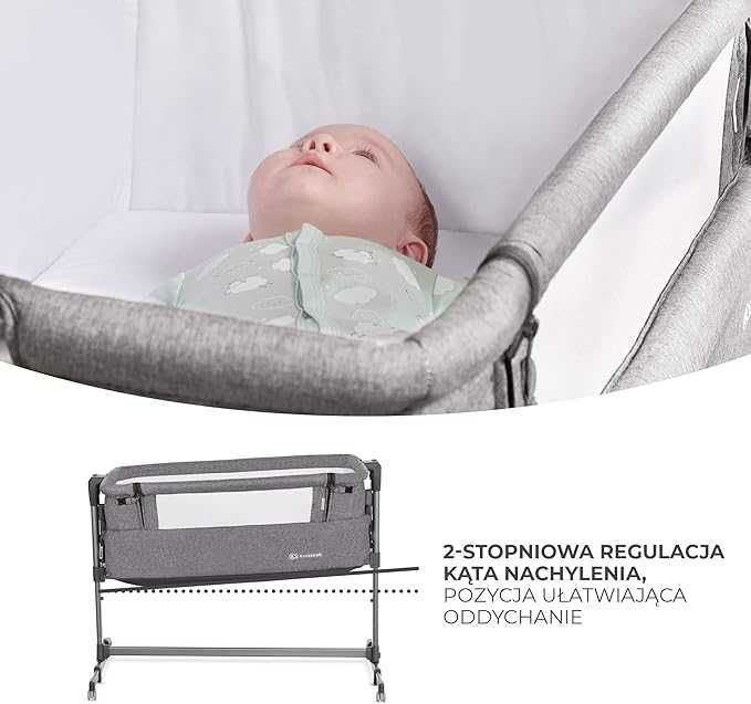 Kinderkraft Łóżeczko dostawne, turystyczne dziecięce NESTE UP NOWE