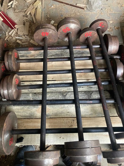Sztangi 10 sztuk 365 kg - metalowe - sztywne 6zł/ kg