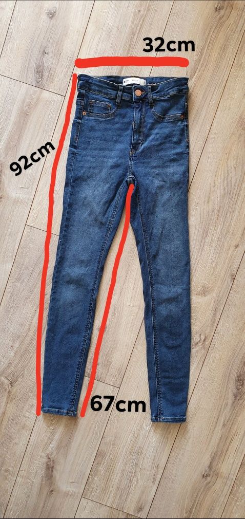 Spodnie damskie XS 34 z wysokim stanem perfect jeans molly
