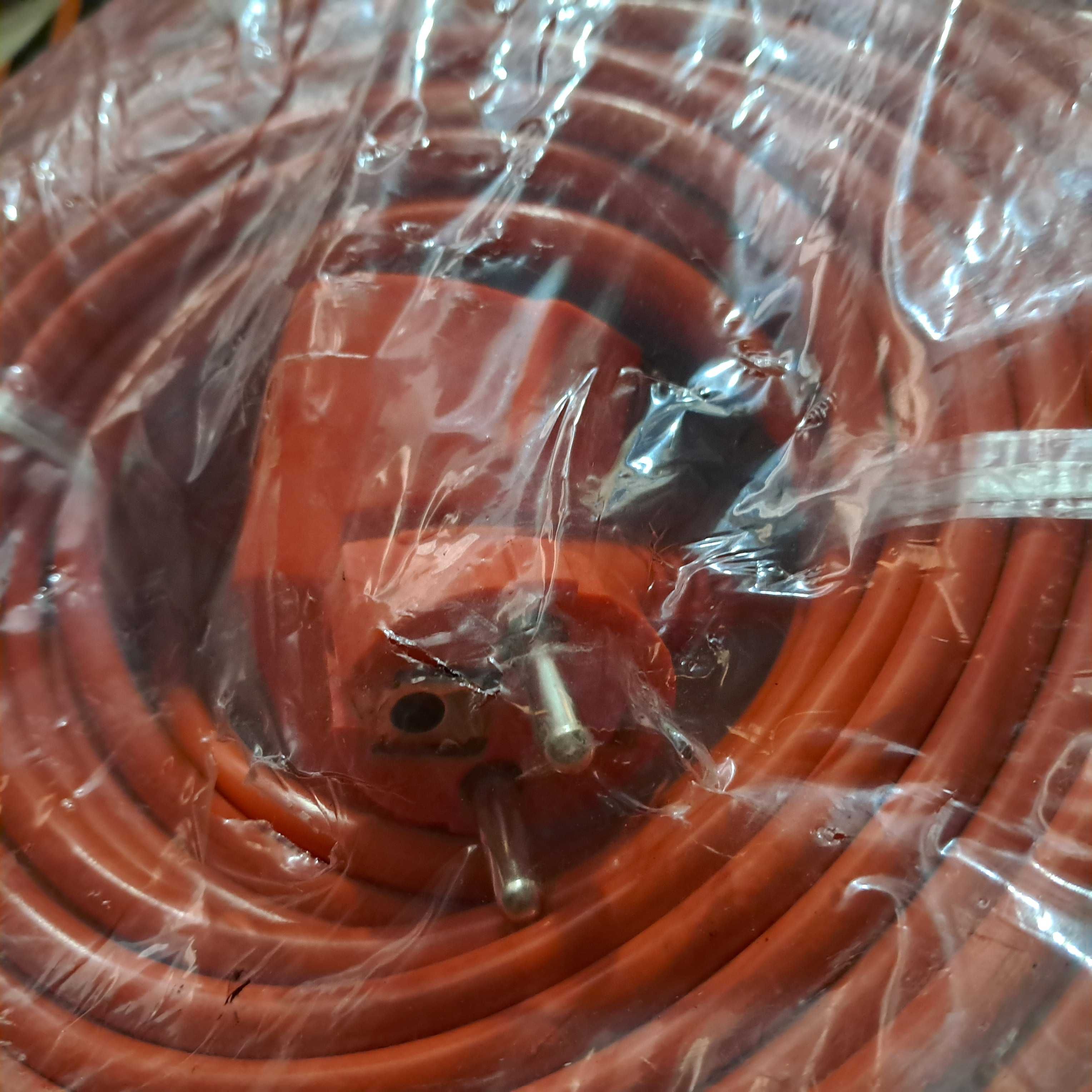 PRZEDŁUŻACZ OGRODOWY budowlany kabel gruby 50m długości 3x2,5mm