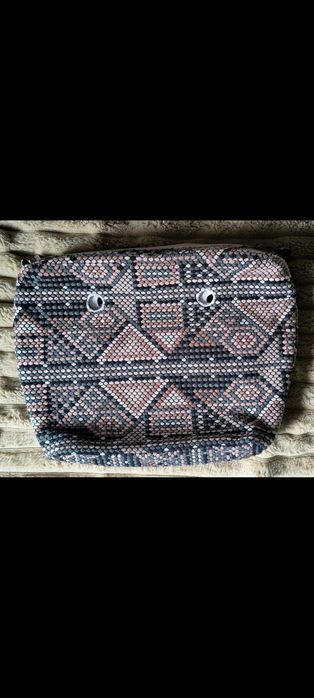 Torebka Obag mini rose smoke (z uchwytami i dwoma organizerami)