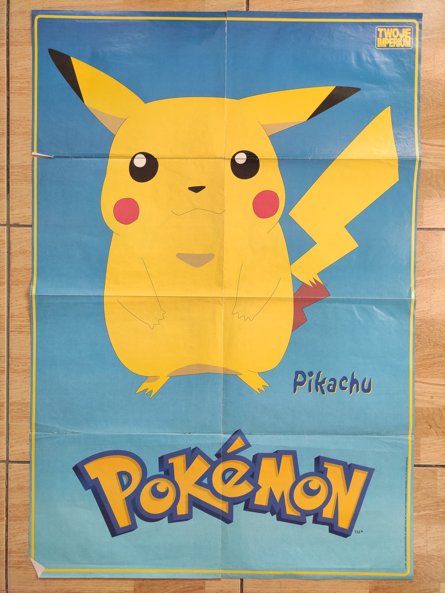 Plakat Pokemon Pikachu 2001 r.