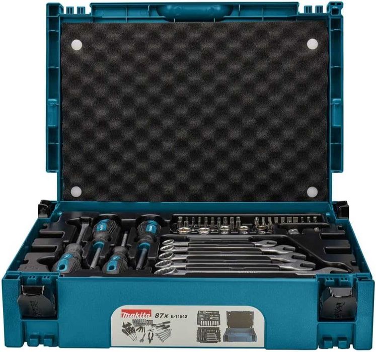 Makita E-11542 Zestaw Narzędzi, Czarny/Zielony, 87 Elementów