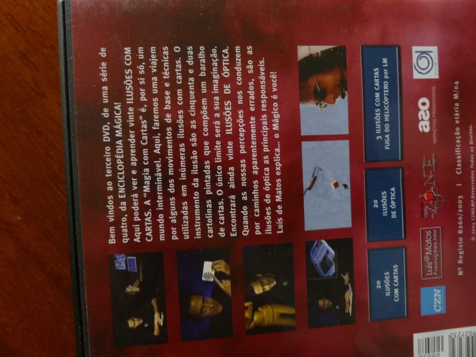 Luís de Matos - Ilusionismo - 4 DVD - Enciclopédia Mágica