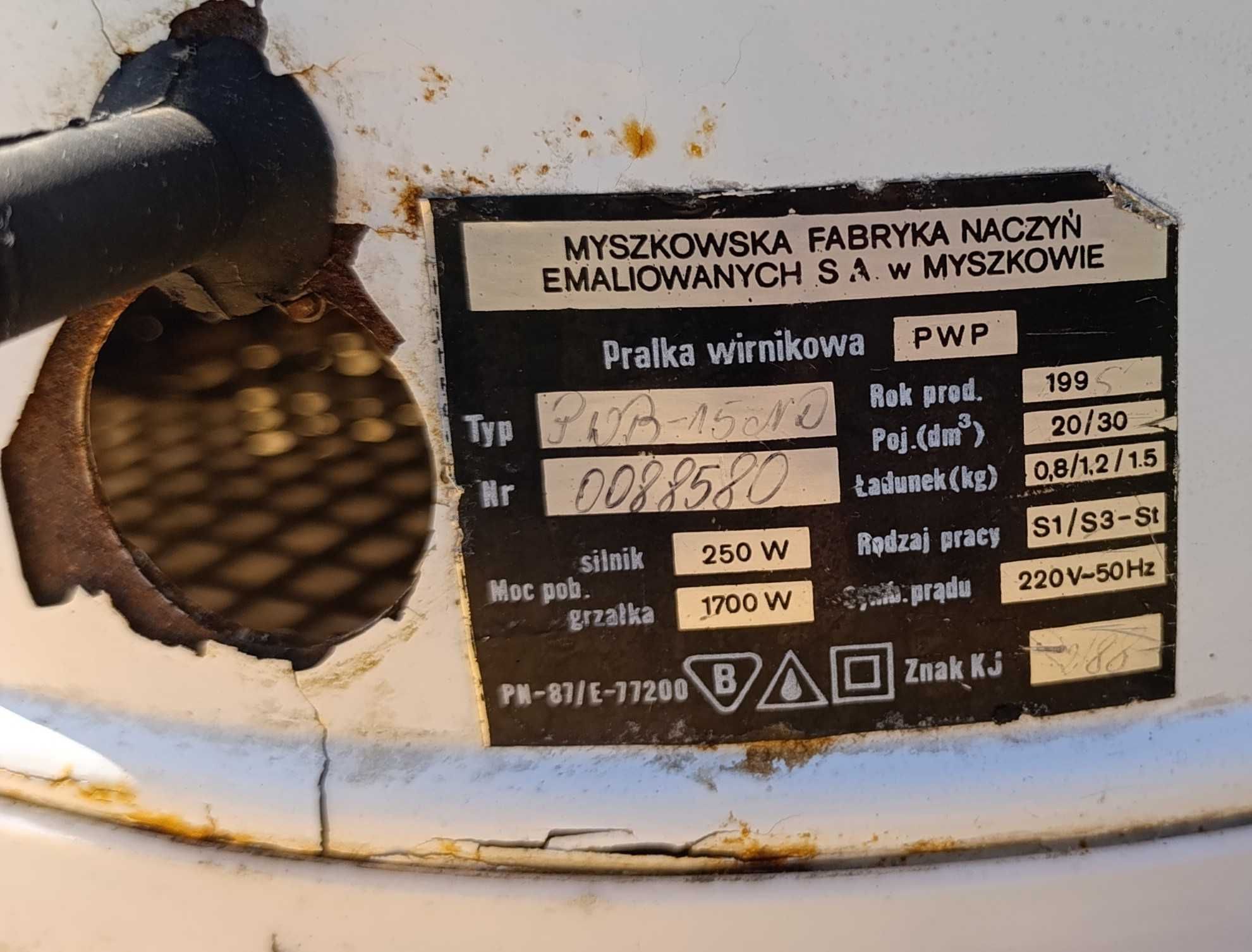 Pralka wirnikowa