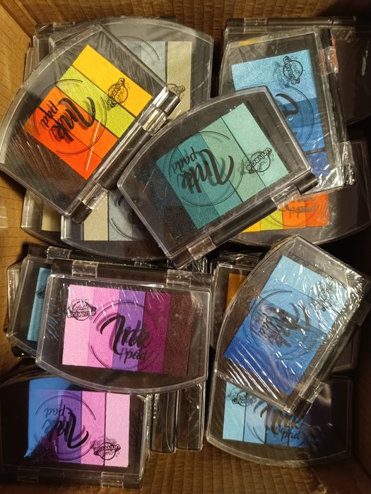 Tusz do pieczątek stemple duży zestaw 10szt mix