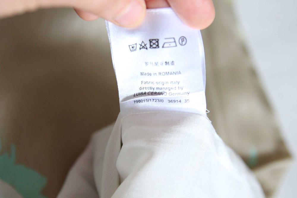 Sukienka Luisa Cerano kwiaty jedwab bawełna roz.S 36