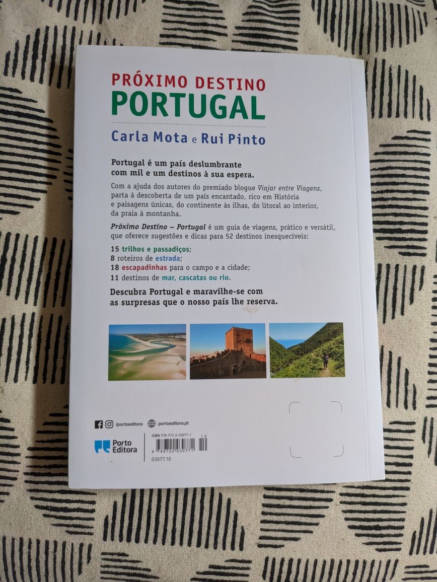 Livro "Próximo destino: Portugal"
