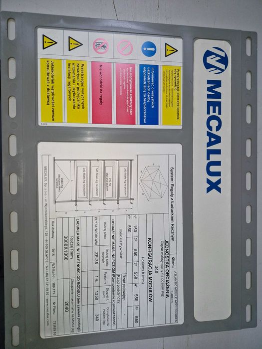 Regały z ładunkiem ręcznym Mecalux