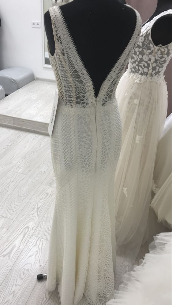 Oryginalna Suknia ślubna boho, koronkowa 2w1