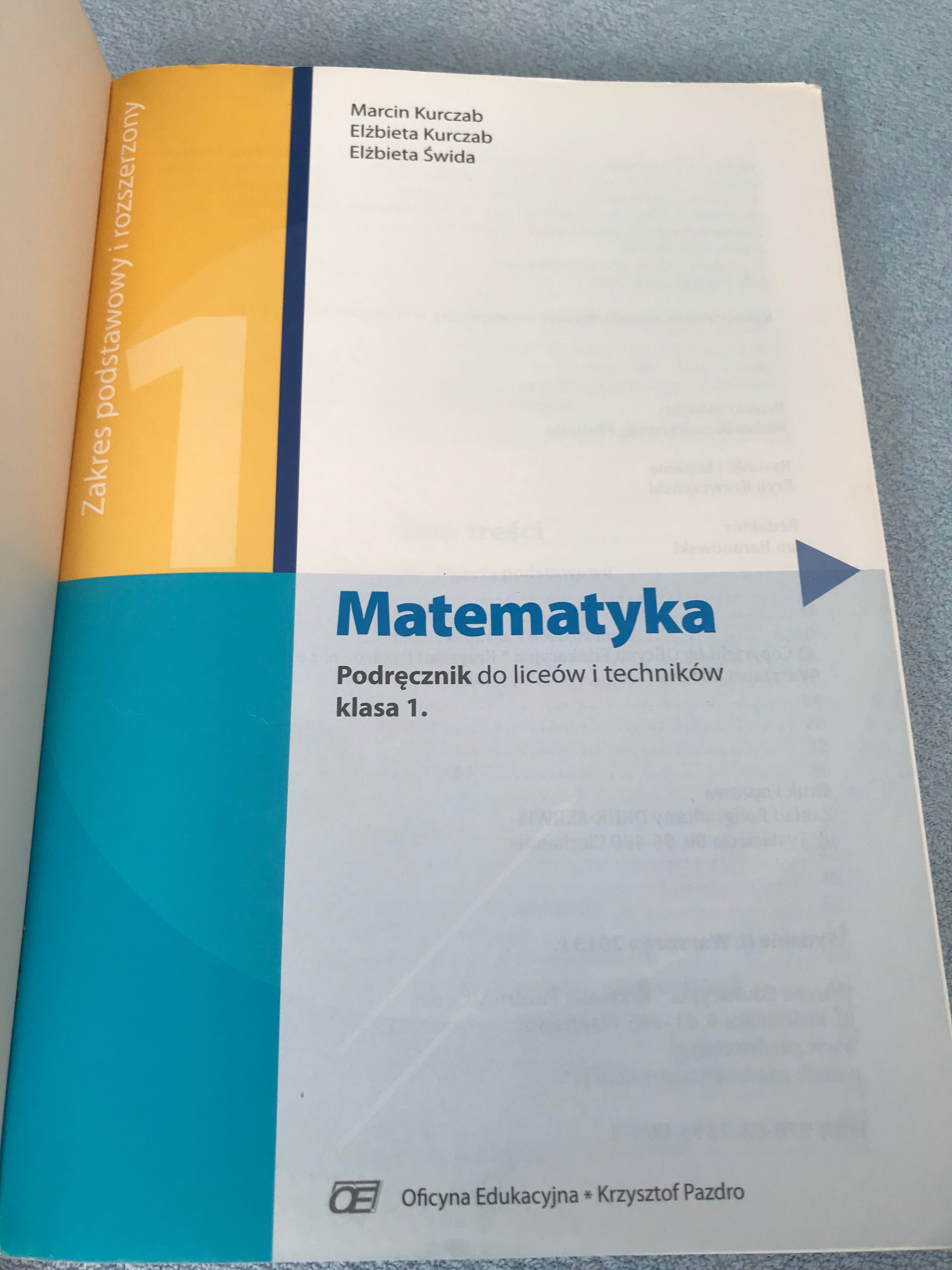 Matematyka 1 - Podręcznik