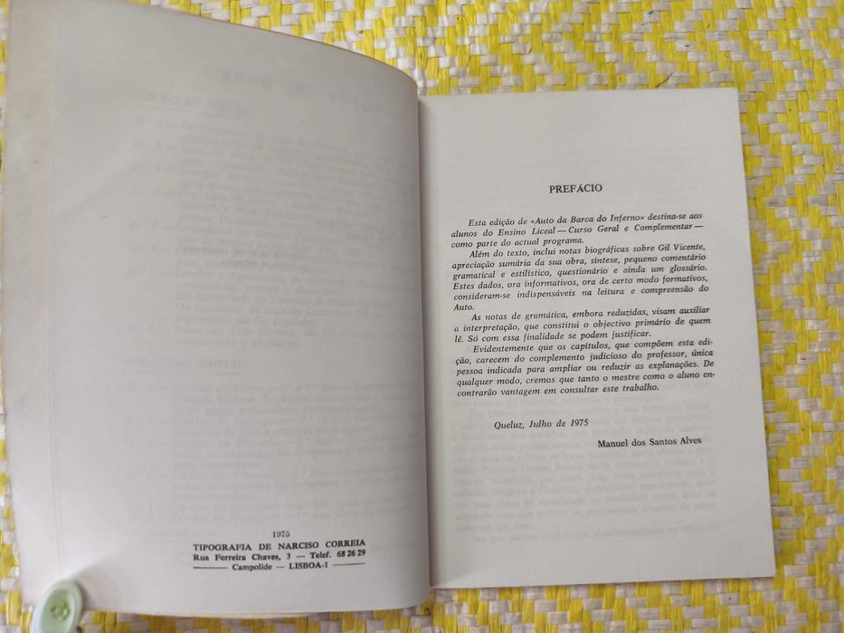 AUTO DA BARCA DO INFERNO – 
Gil Vicente 

De Manuel dos Santos Alves