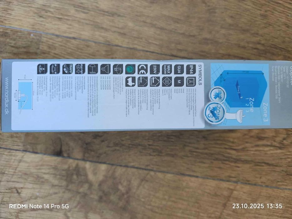 Nordlux Jupiter IP44 3-zestaw wpuszczany