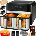 FRYTKOWNICA Beztłuszczowa Podwójna 9L AirFryer dwukomorowa WiFi