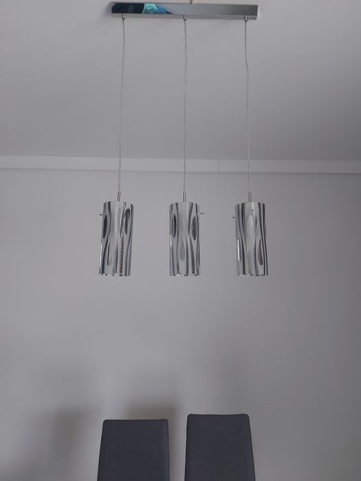 Lampa wisząca srebra