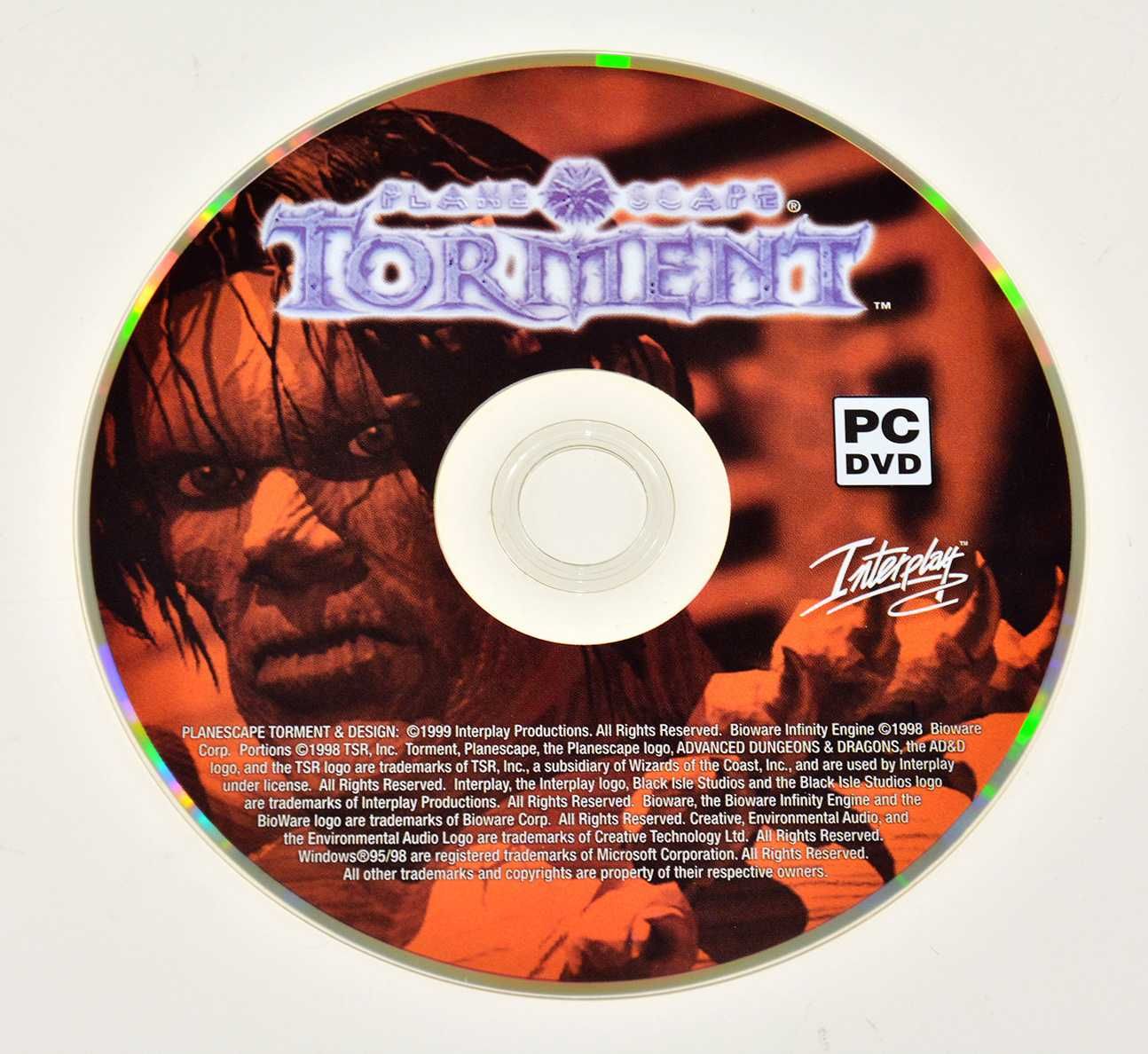 PLANESCAPE TORMENT - box, wydanie DVD, Interplay 1999