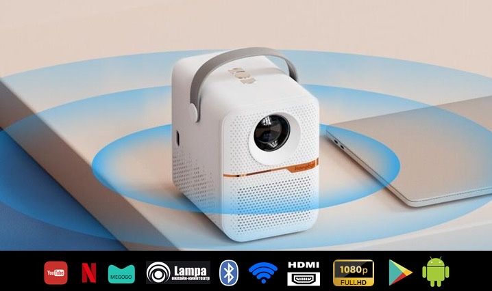 Проектор Hongtop P10 (P11) ЧОРНИЙ/БІЛИЙ + штатив, відеоогляд