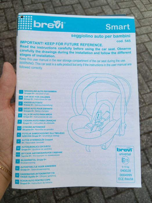 Carro com ovo e cadeira Brevi