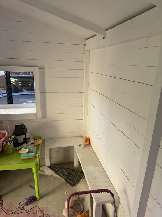 Детский домик деревянный игровой