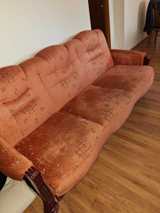 Sofa z funkcją spania plus dwa fotele