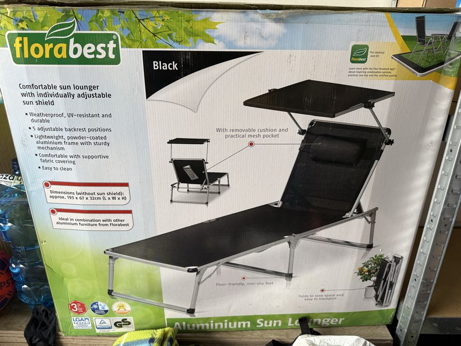 Leżak aluminiowy Florabest LIDL
