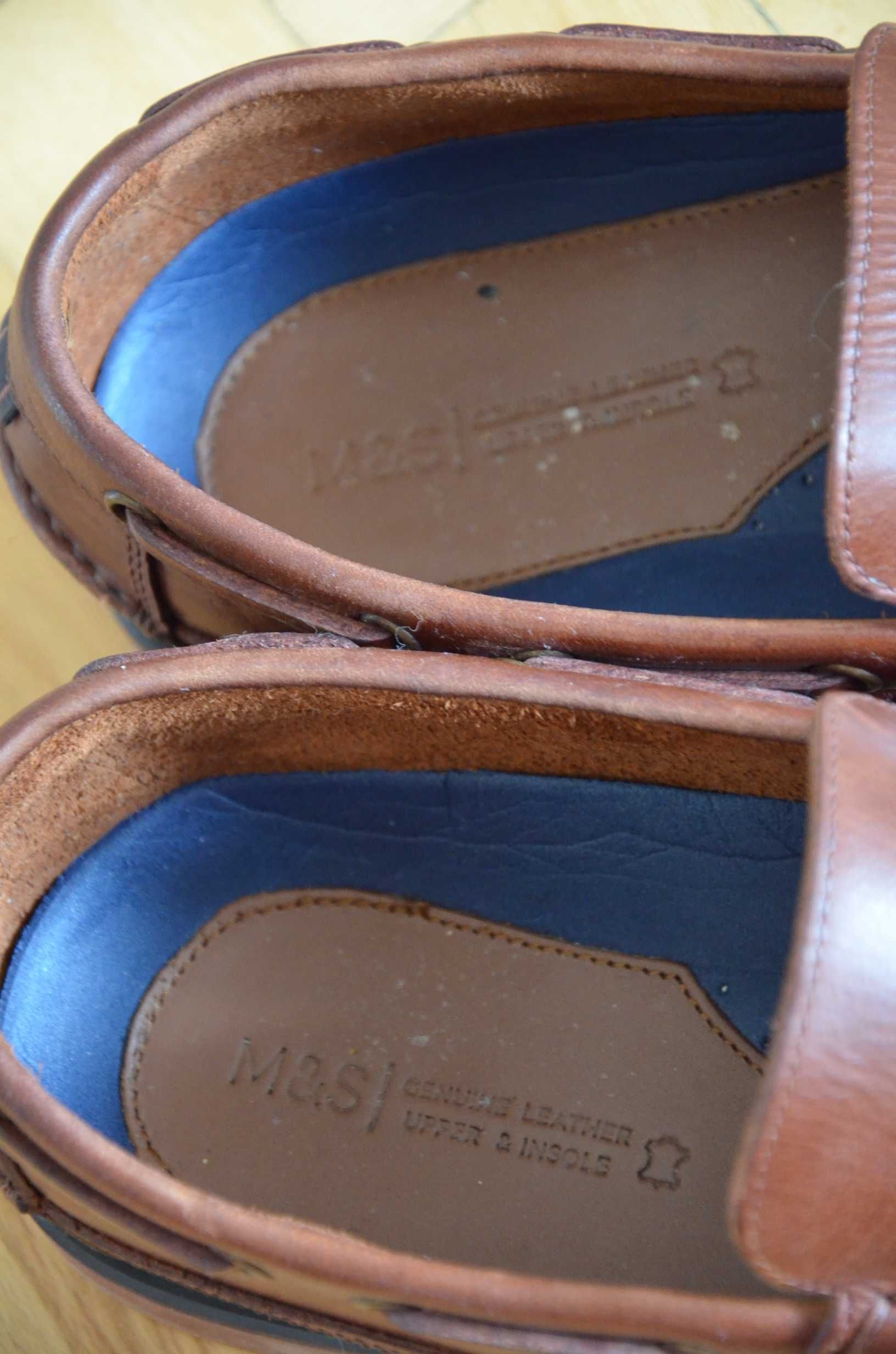 Buty mokasyny Marks&Spencer UK8 wkł.27,5 skórzane superstan