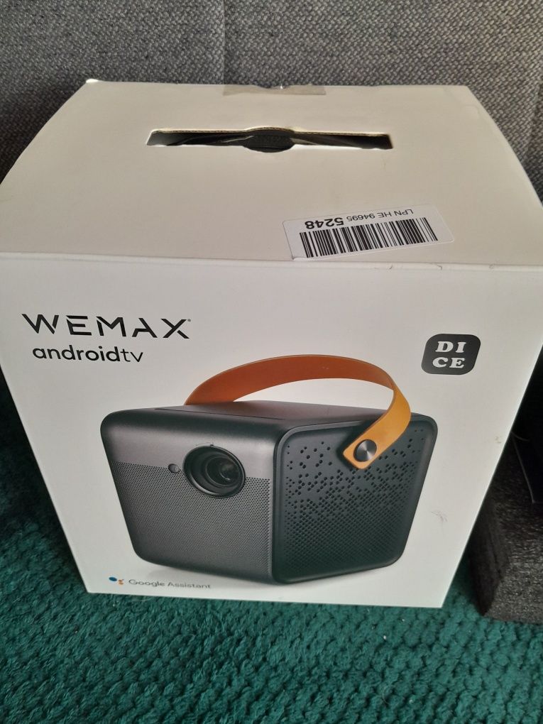 WEMAX Dice Mini przenośny projektor,Smart Android TV 9.0, 700 ANSI