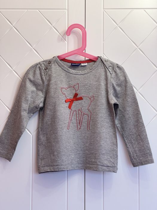 Bluzka z długim rękawem. Marka Lupilu rozmiar 98/104.