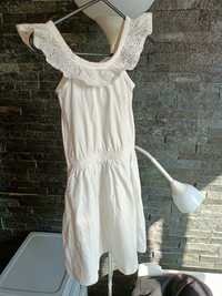 Sukienka bawełniana Biała Sinsay 140 cm