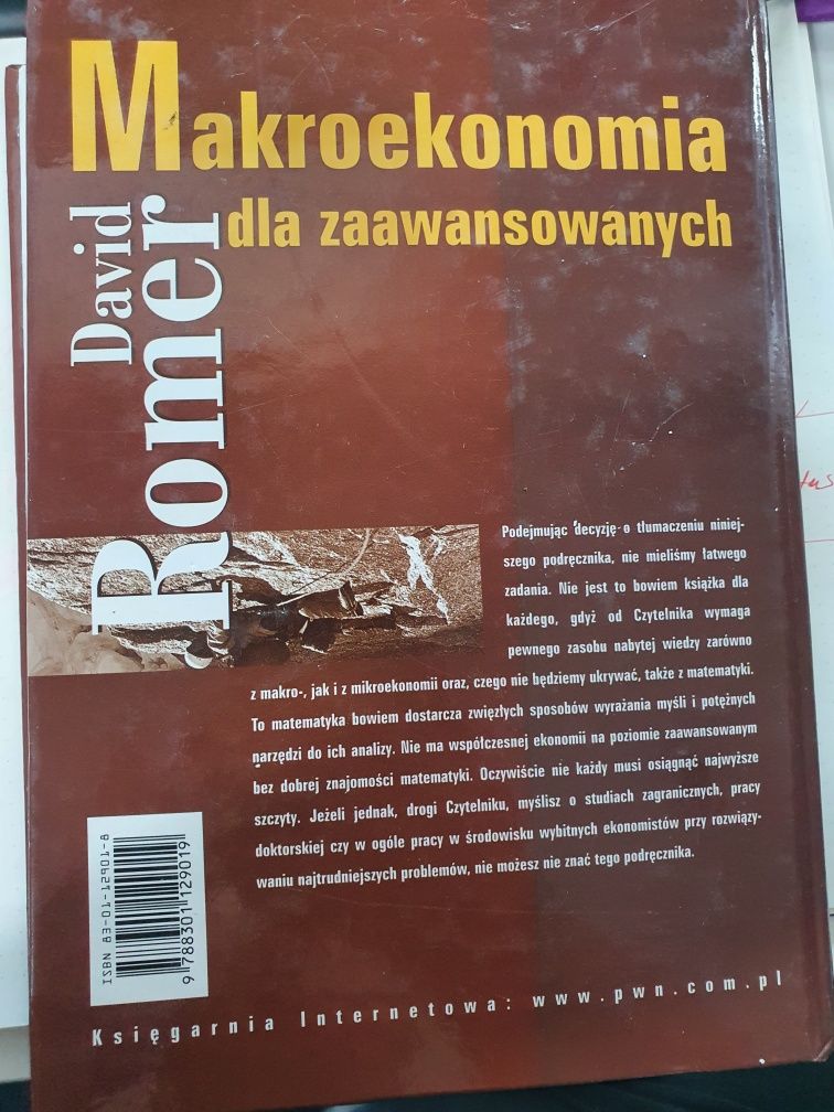 Książka Dawid Romer makroekonomia dla zaawansowanych