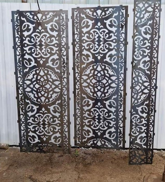 Лазерна різка металу Декоративні металеві вставки панелі Ворота Паркан