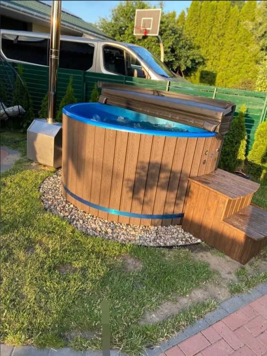 Piec do balii ogrodowej jacuzzi banii kompl zestaw z kominem plug&play