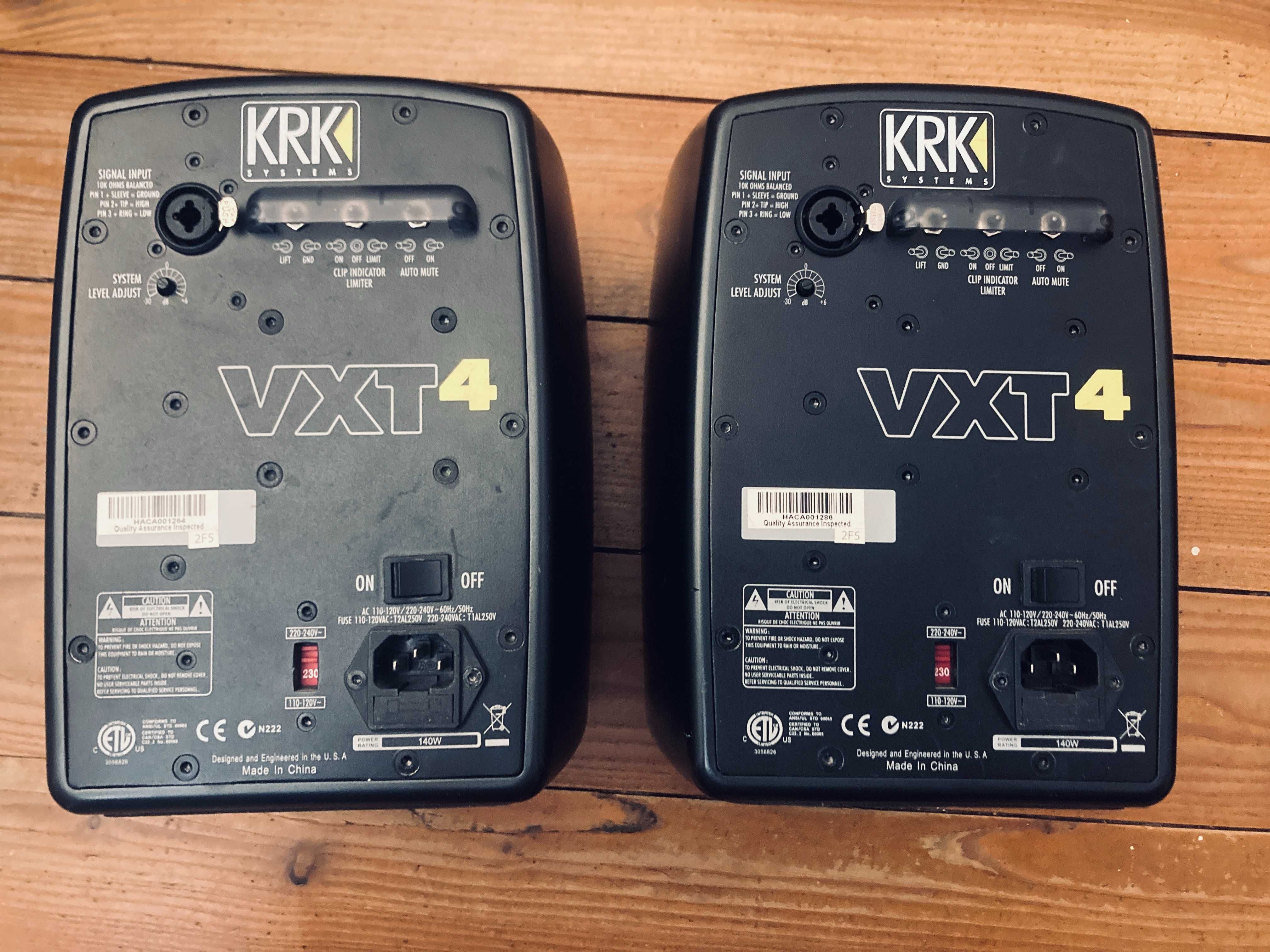 Monitory studyjne KRK VXT 4 aktywne kolumny profesjonalne głośniki