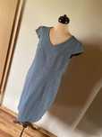 F&f szara prosta sukienka   basic biuro xxxl +size 44 46 praca