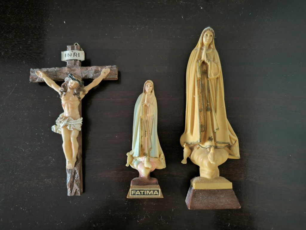 Sagrado coração de Jesus / Crucifixo / Menino Jesus
