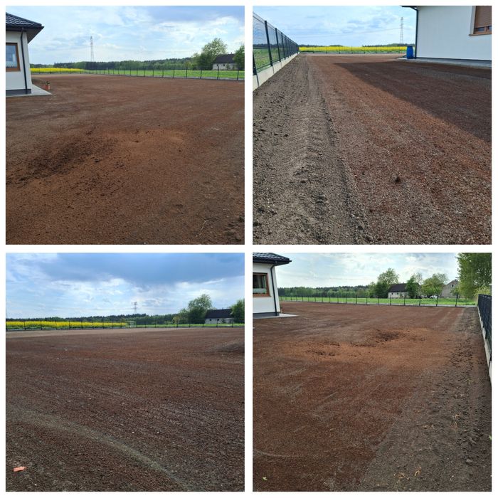 Zakładanie trawnika równanie terenu glebogryzarka kosiarka nawodnienia