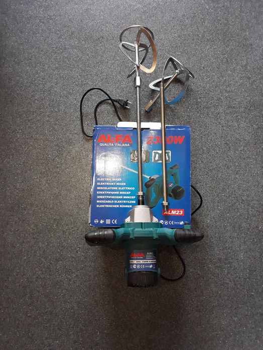 Миксер строительный ALFA ALM23 (2300 Вт, 2 венчика)