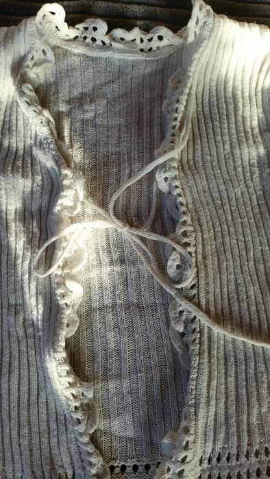 Sweterek ażurowy biały 146