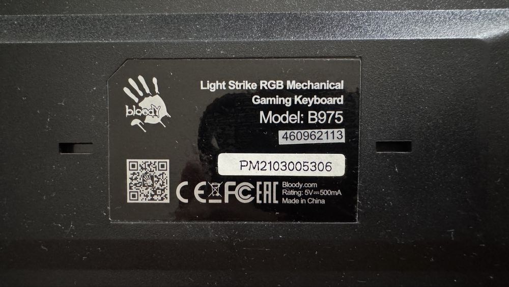 Klawiatura mechaniczna A4Tech Bloody b975 RGB