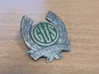 Odznaka wpinka GUS za pracę honorową srebrna
