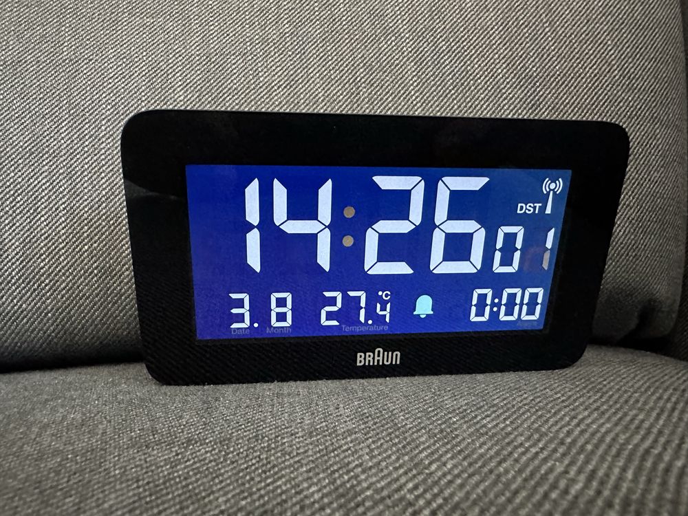 Braun BC10B-DCF - zegar, budzik cyfrowy sterowany radiowo