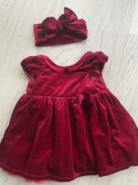 Vestido bebe e laçarote