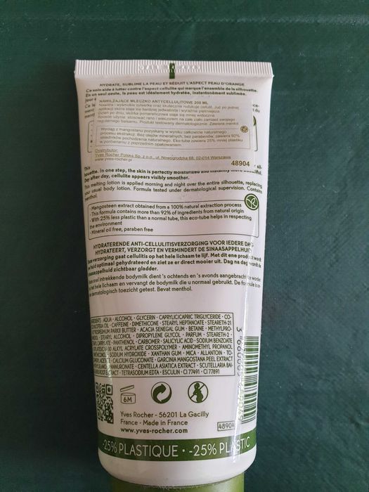 Yves Rocher mleczko nawilżające antycellulitowe